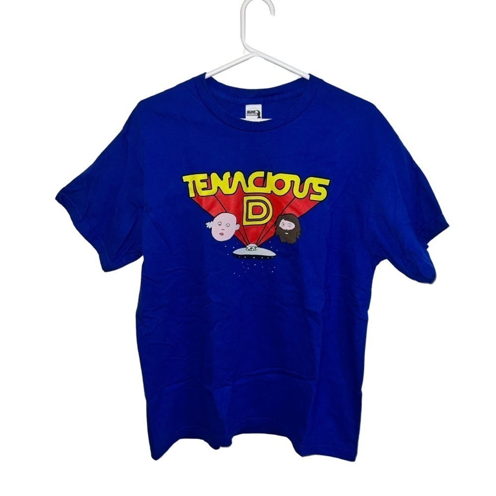 Gildan Blue Short Sleeve Tee Vibrant Graphic Design